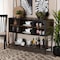Baxton Studio Cardea Modern Industrial Walnut Brown Finished Wood and Black Metal 2-Door Sideboard 226-12486-ZORO - alternate 9